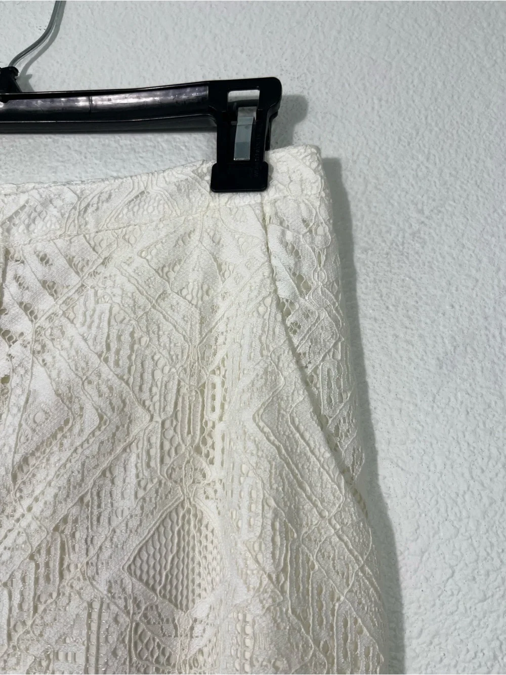 BCBGMaxAzria Harper White Lace Maxi Skirt Size 2 Cotton Snap Button Front NEW